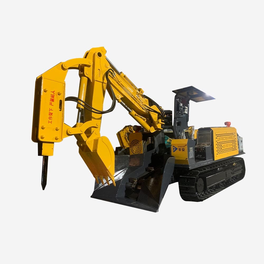 Cargadora de orugas trituradora